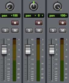 mixagem, pan