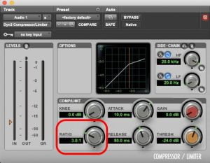 Compressores de áudio, dicas de compressão