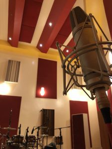 microfone sala, gravação de bateria