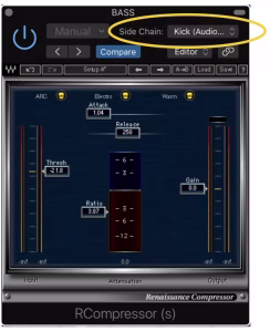 Mixagem profissional, compressor, plugins