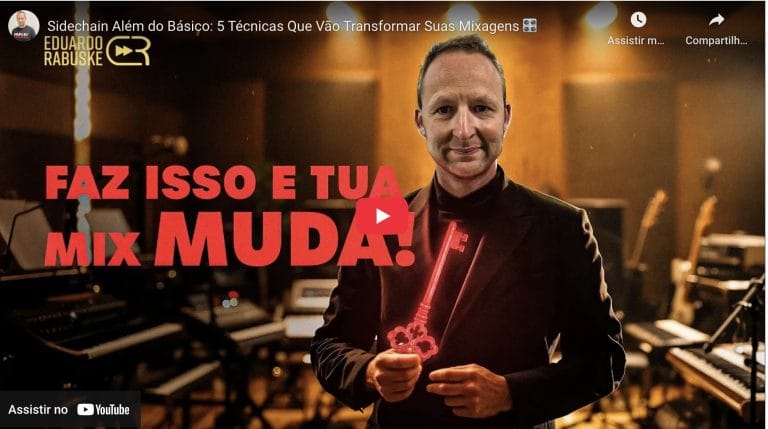 Mixagem profissional, compressor, plugins