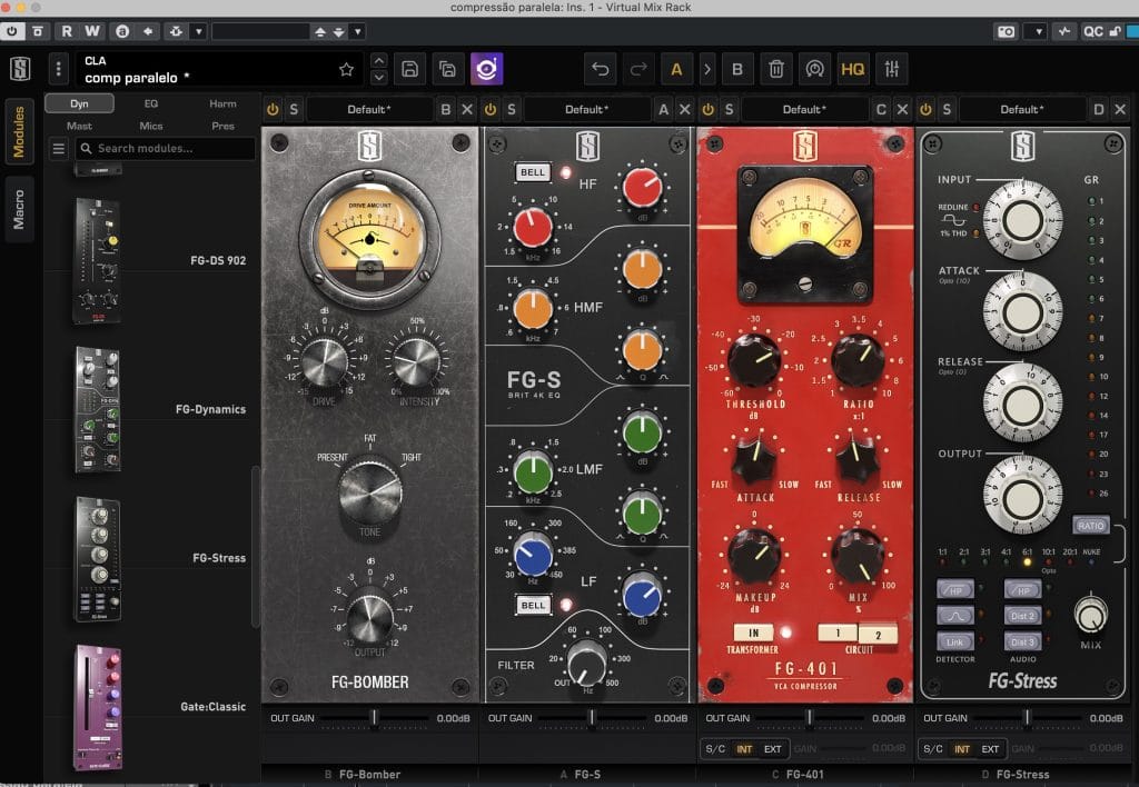 mixagem, masterização, plugins, compressor