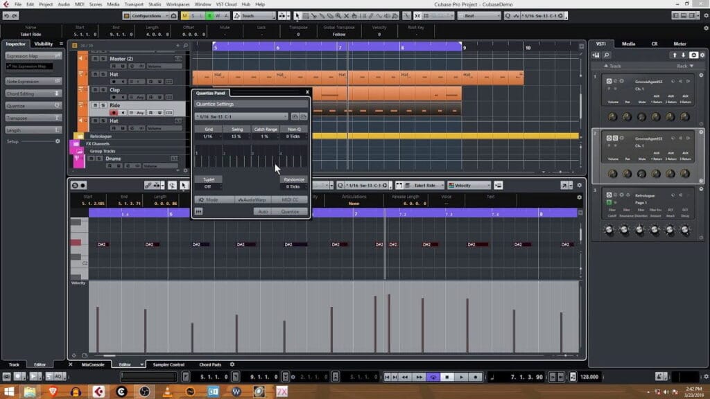 edição, quantização