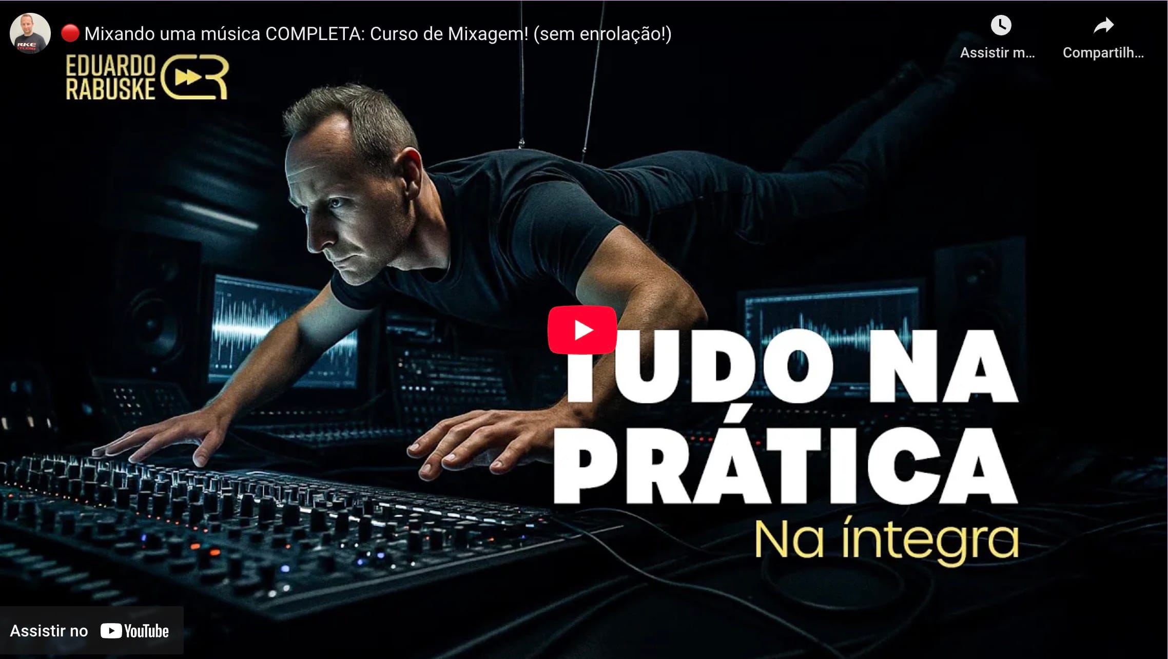 mixagem e masterização, aula