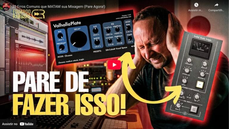 mixagem, masterização, plugins
