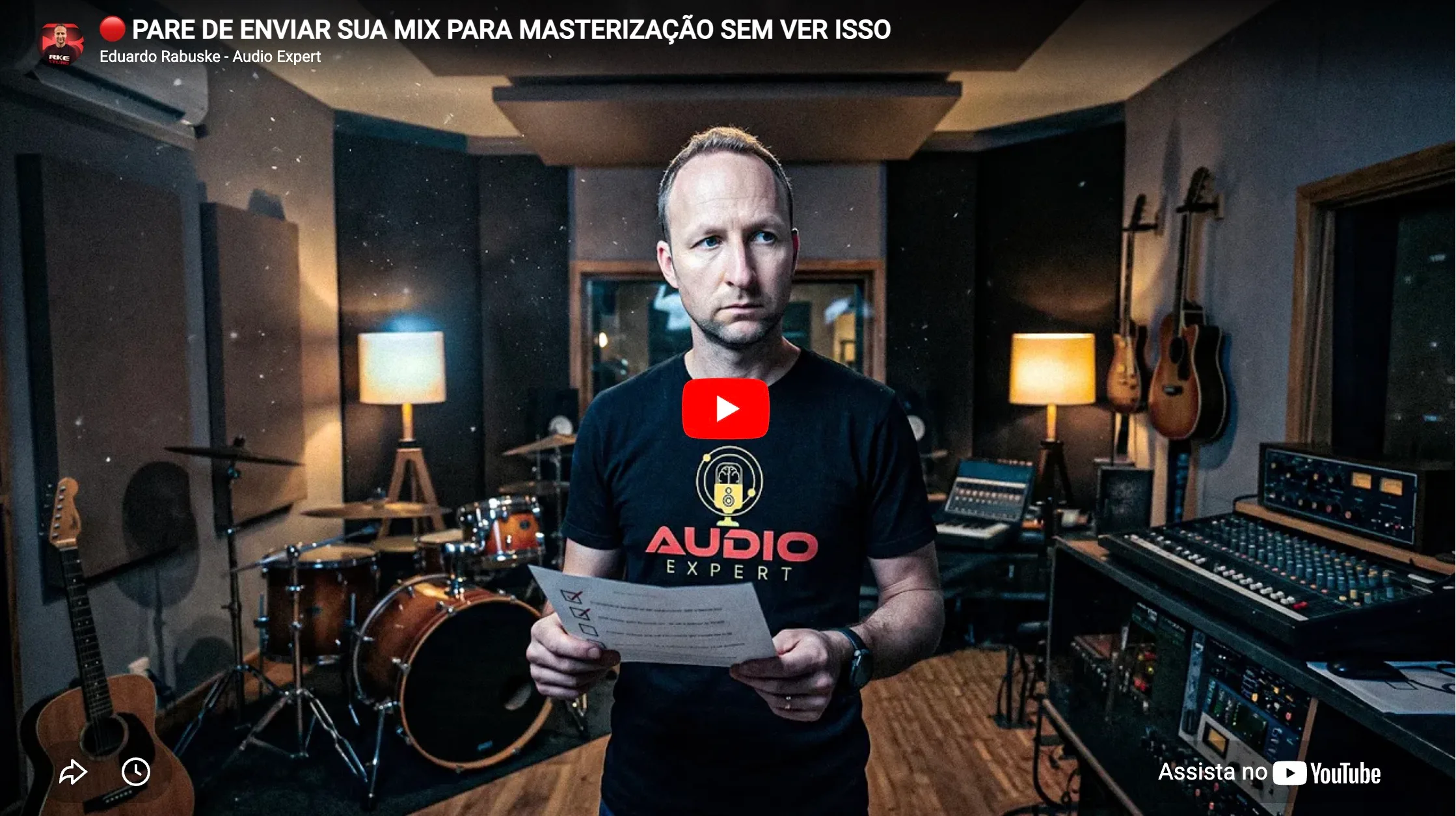 mixagem e masterização